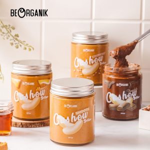 Beorganik Roasted Cashew Butter / Selai Kacang Mede 260Gr (Unsweetened, Gluten Free, Vegan)